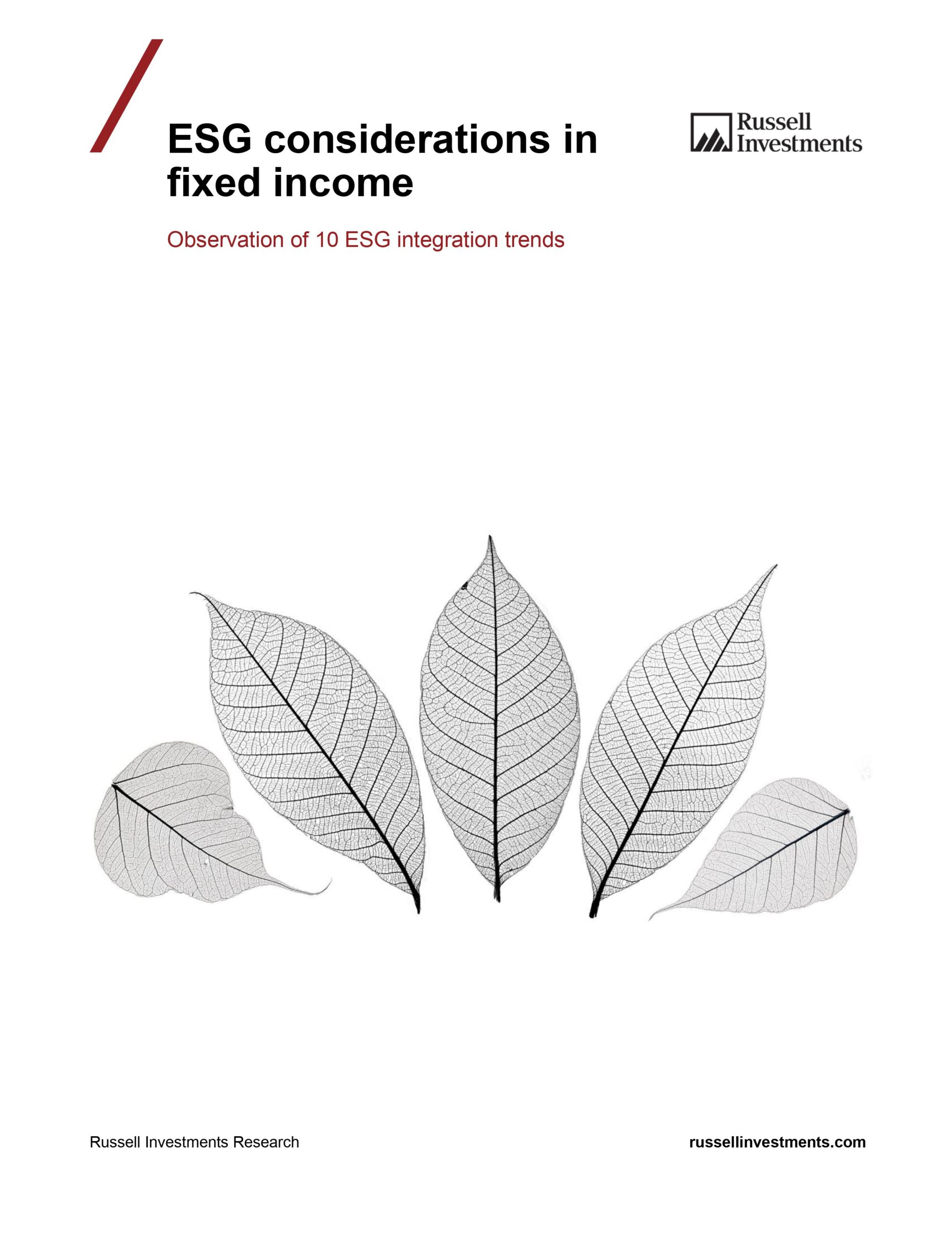 ESG considerations in fixed income: Observation of 10 ESG integration trends