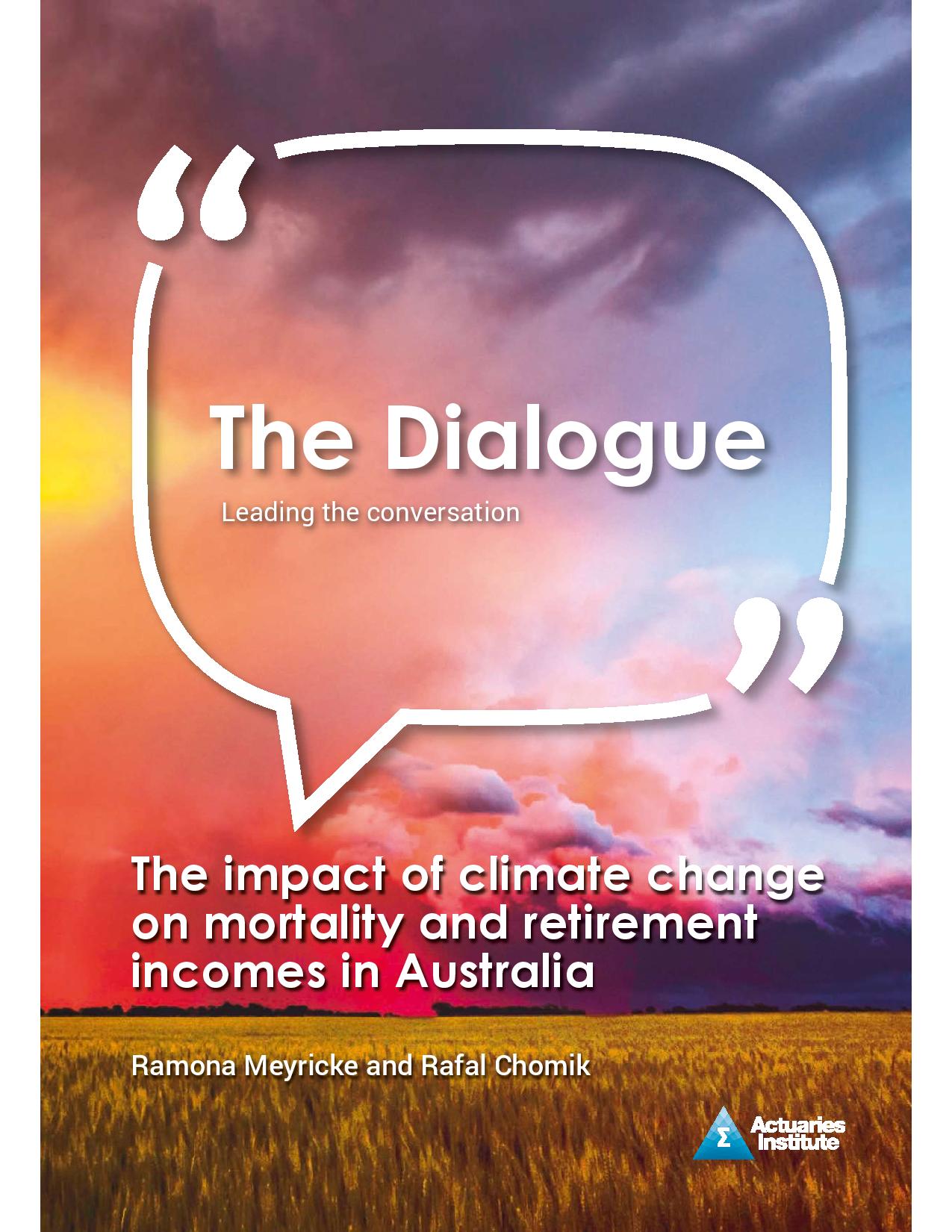 The dialogue: The impact of climate change on mortality and retirement incomes in Australia