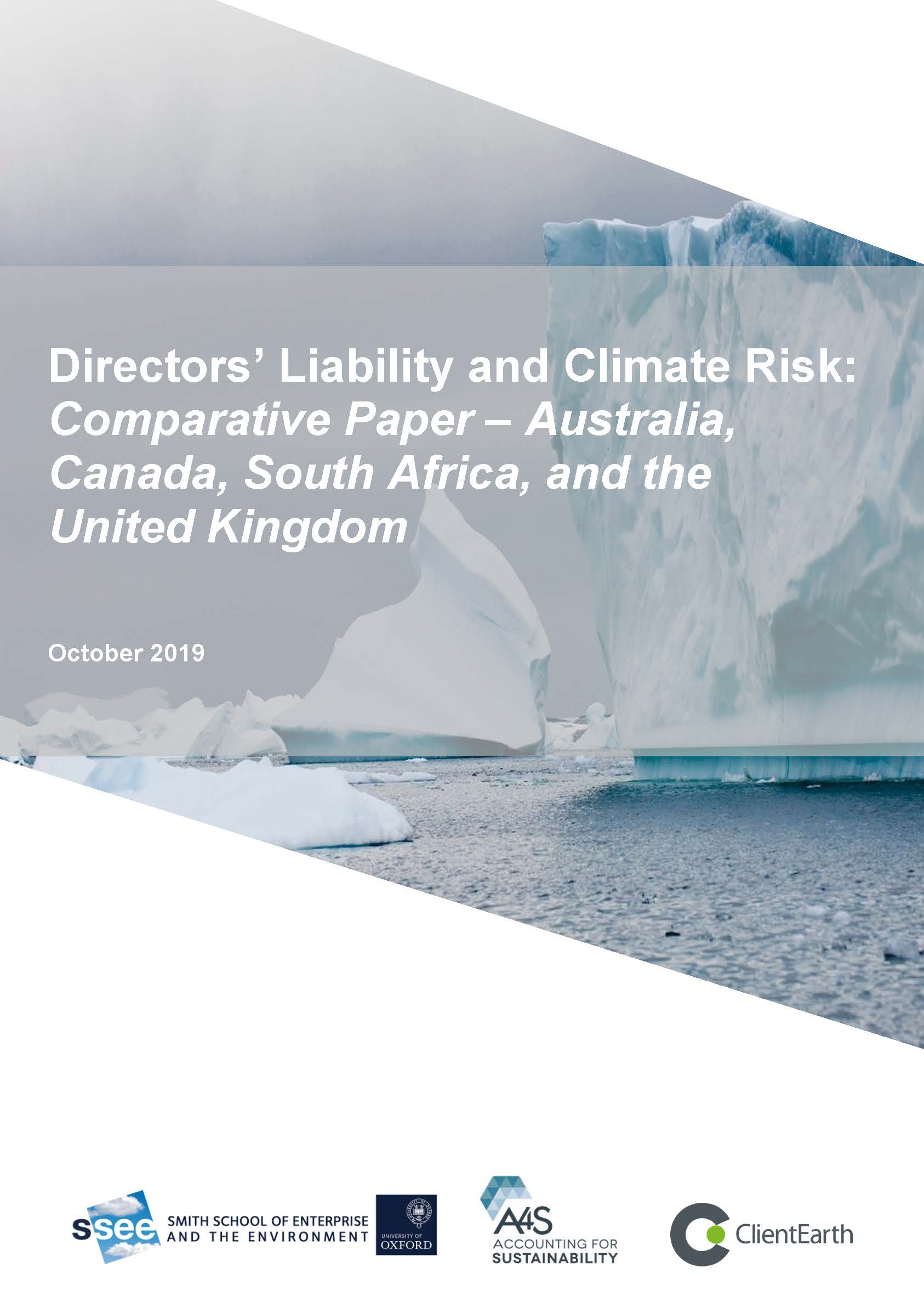 Directors' liability and climate risk: Comparative paper - Australia ...