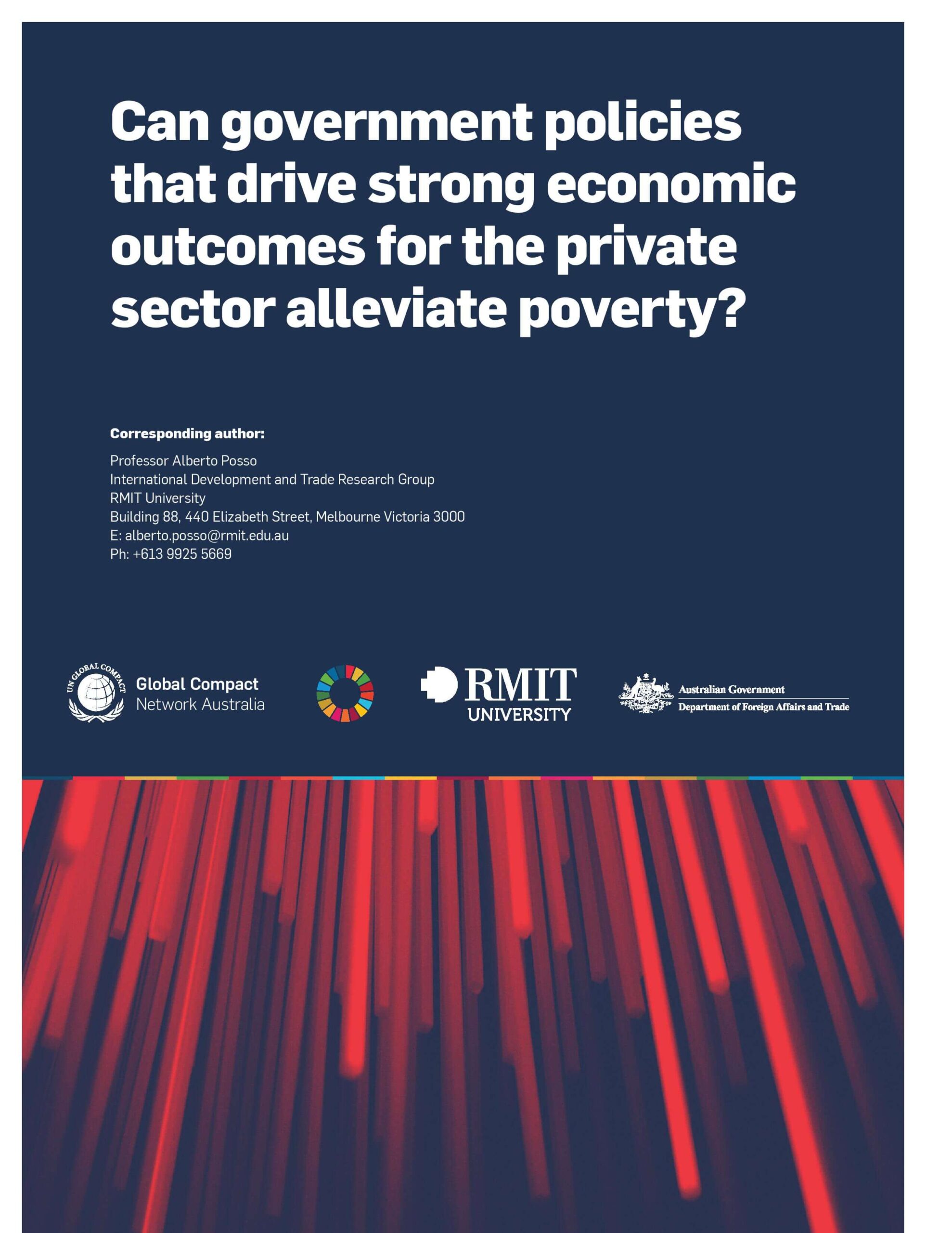 Can government policies that drive strong economic outcomes for the private sector alleviate poverty?