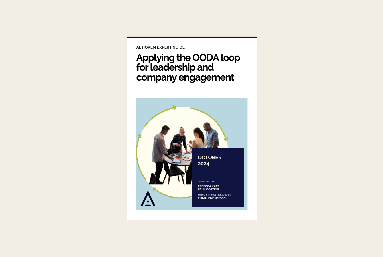 Applying the OODA loop for leadership and company engagement