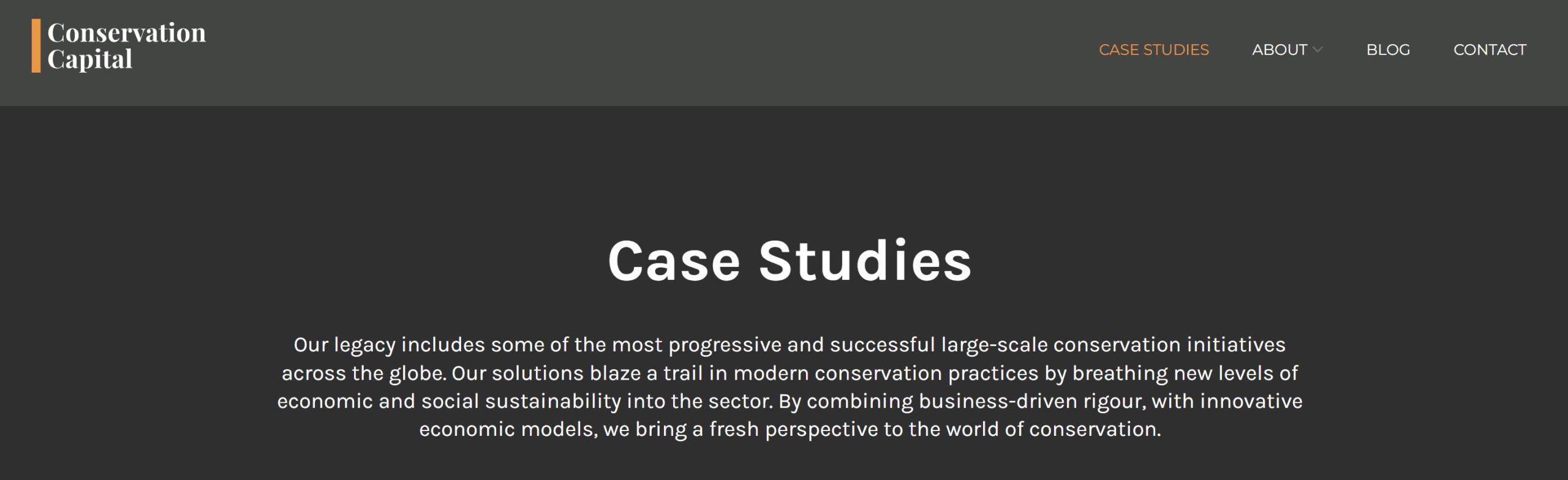 Conservation Capital case studies