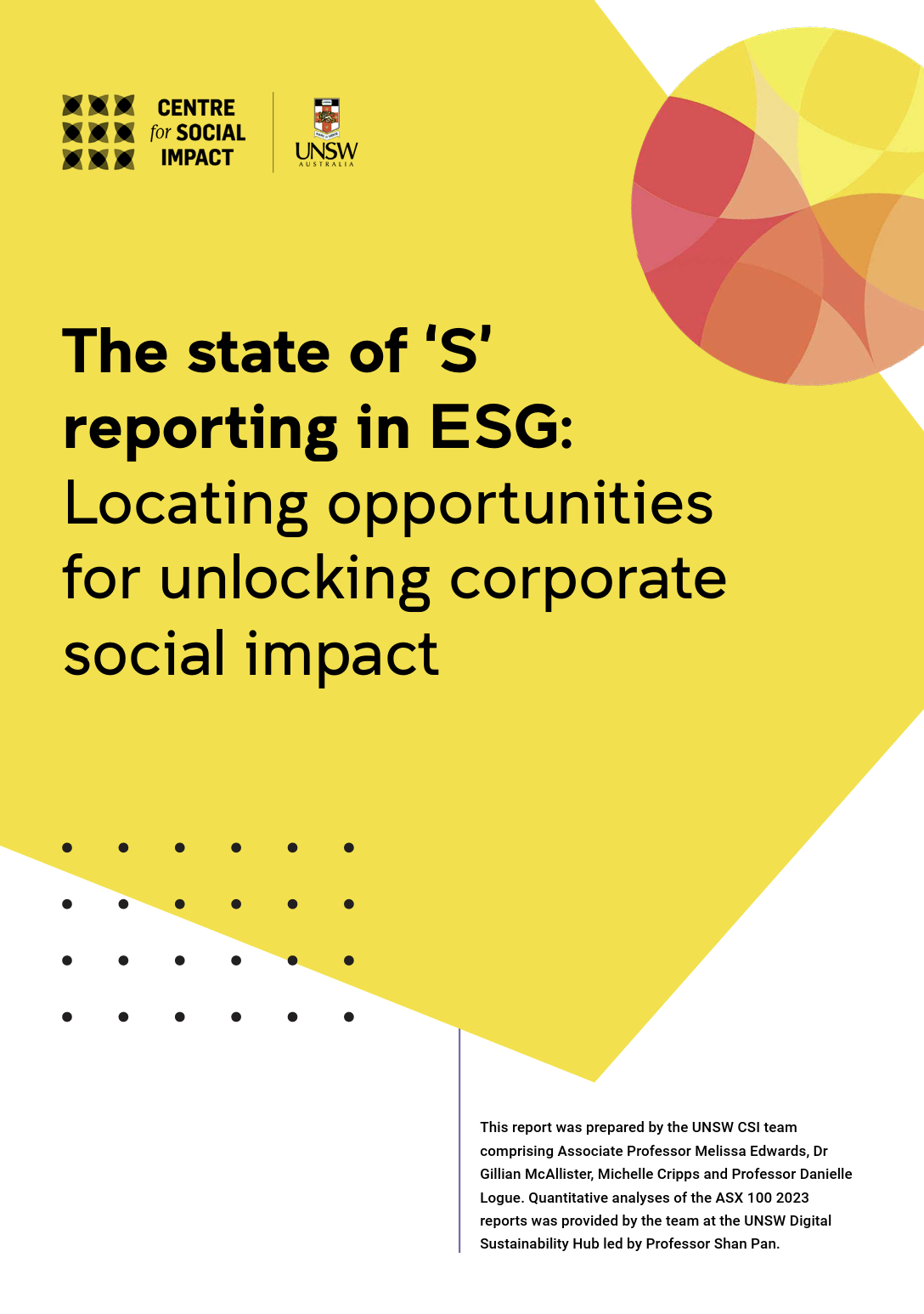 The state of 'S' reporting in ESG: Locating opportunities for unlocking corporate social impact