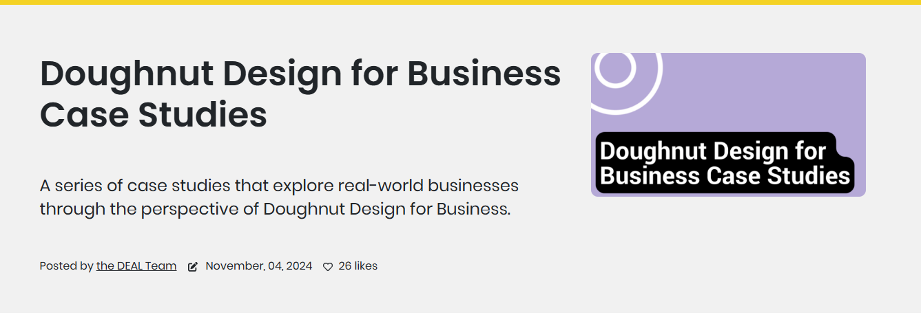 Doughnut design for business case studies