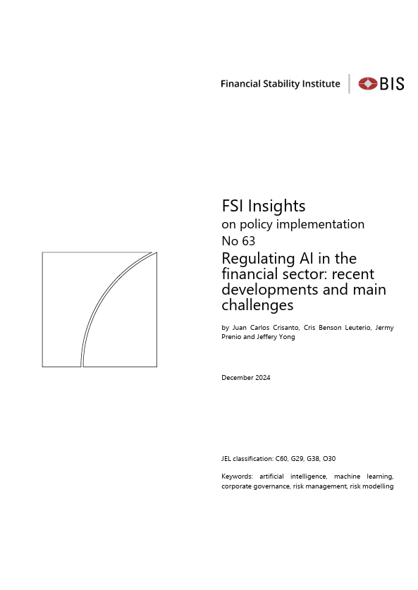 Regulating AI in the financial sector: Recent developments and main challenges