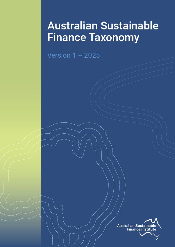 Australian sustainable finance taxonomy (Version 1 - 2025)