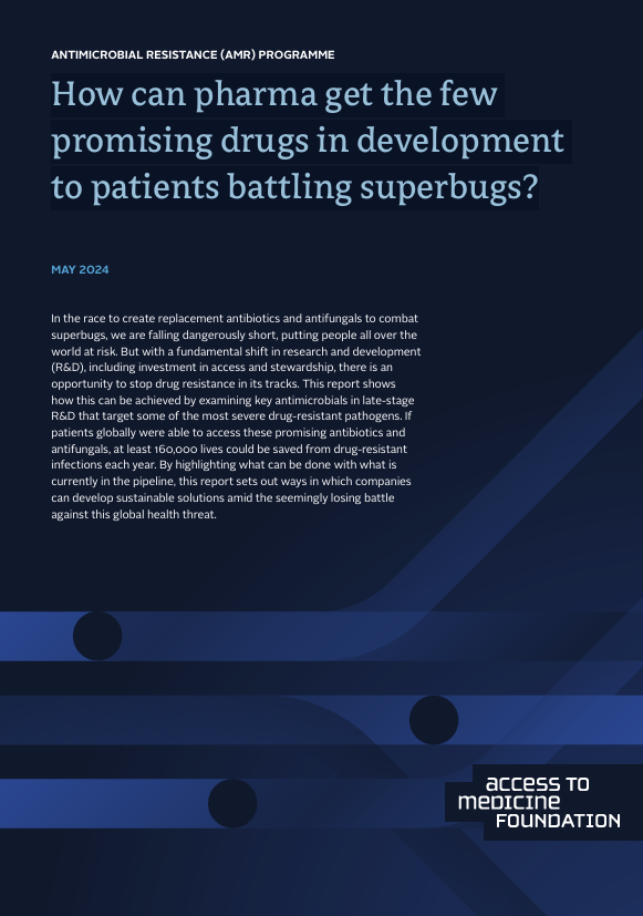 How can pharma get the few promising drugs in development to patients battling superbugs?