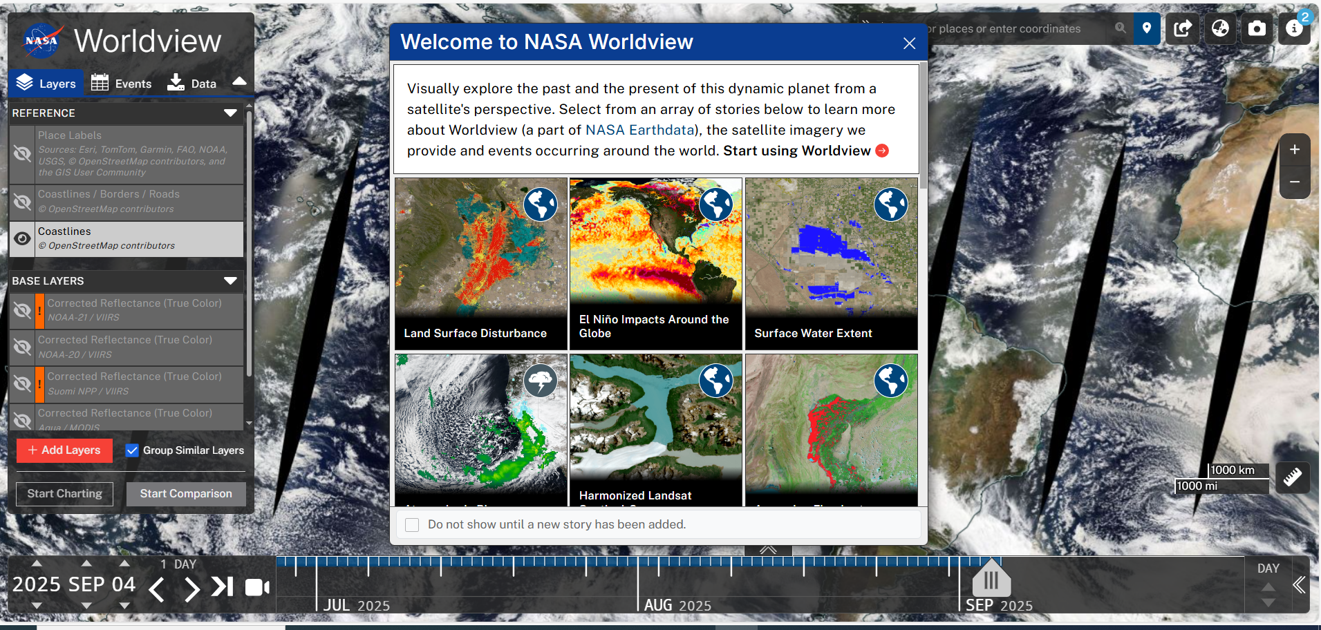 NASA world viewer
