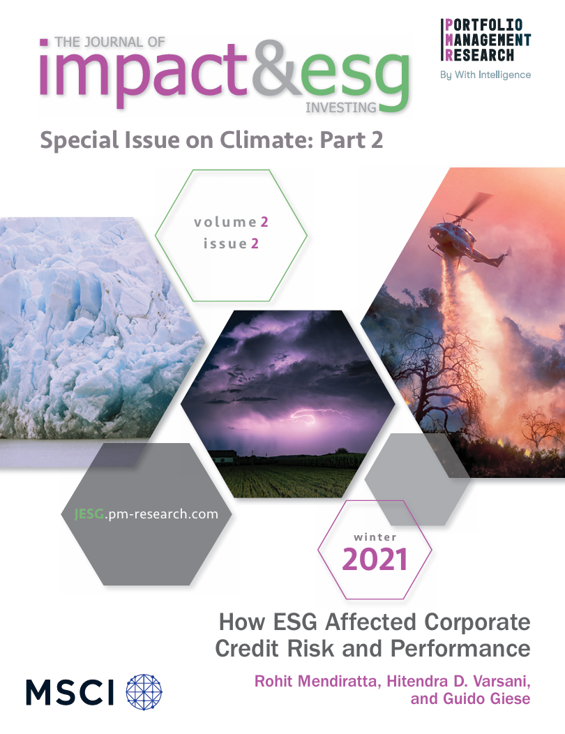 How ESG affected corporate credit risk and performance