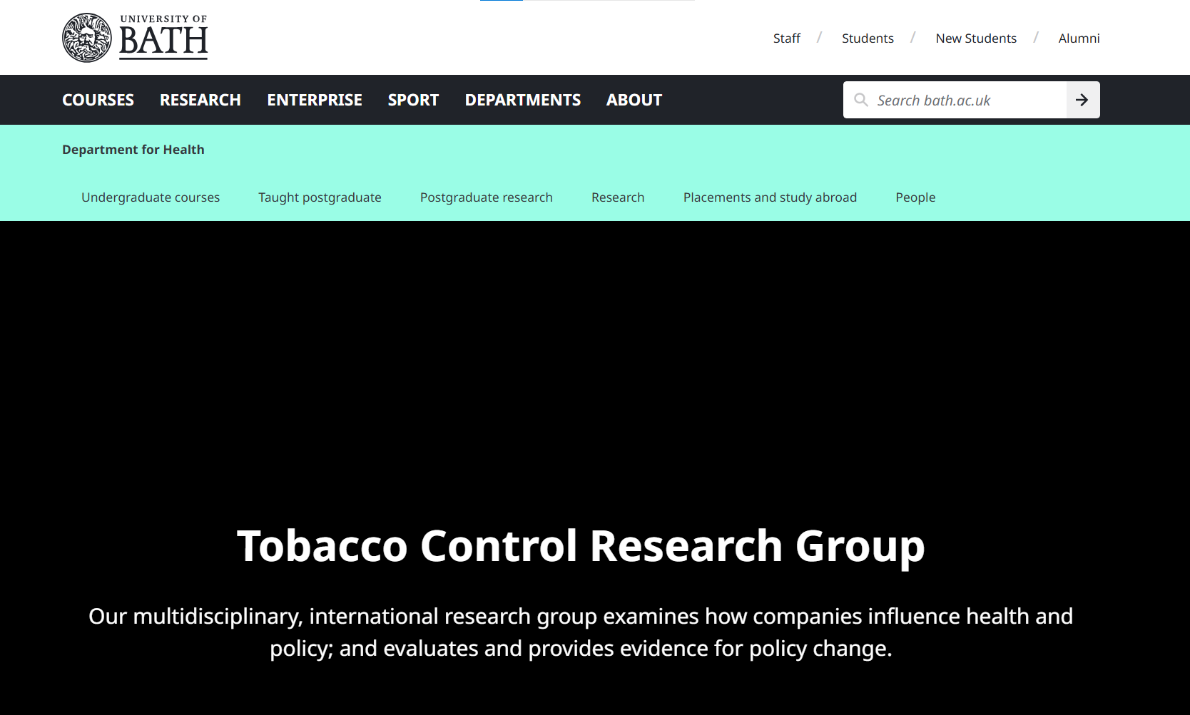 Tobacco Control Research Group (TCRG)