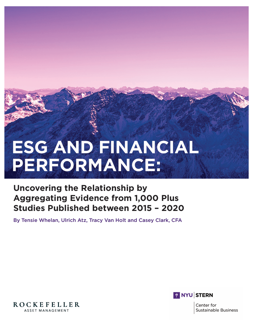 ESG and financial performance: Uncovering the relationship by aggregating evidence from 1,000 plus studies published between 2015 – 2020