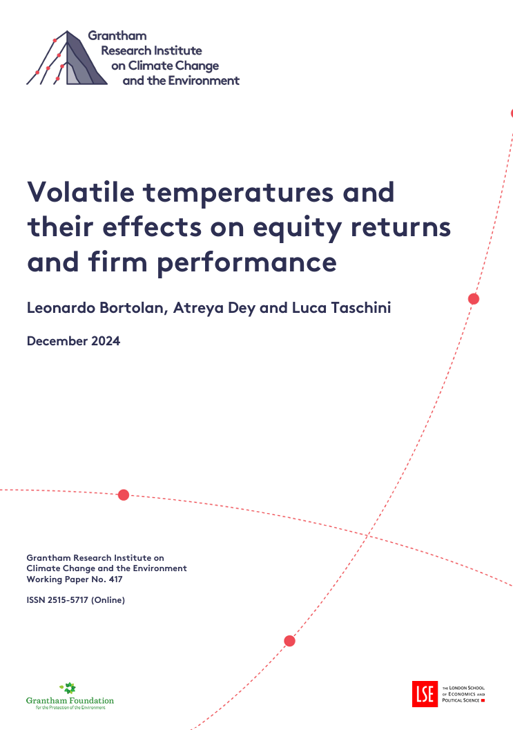 Volatile temperatures and their effects on equity returns and firm performance