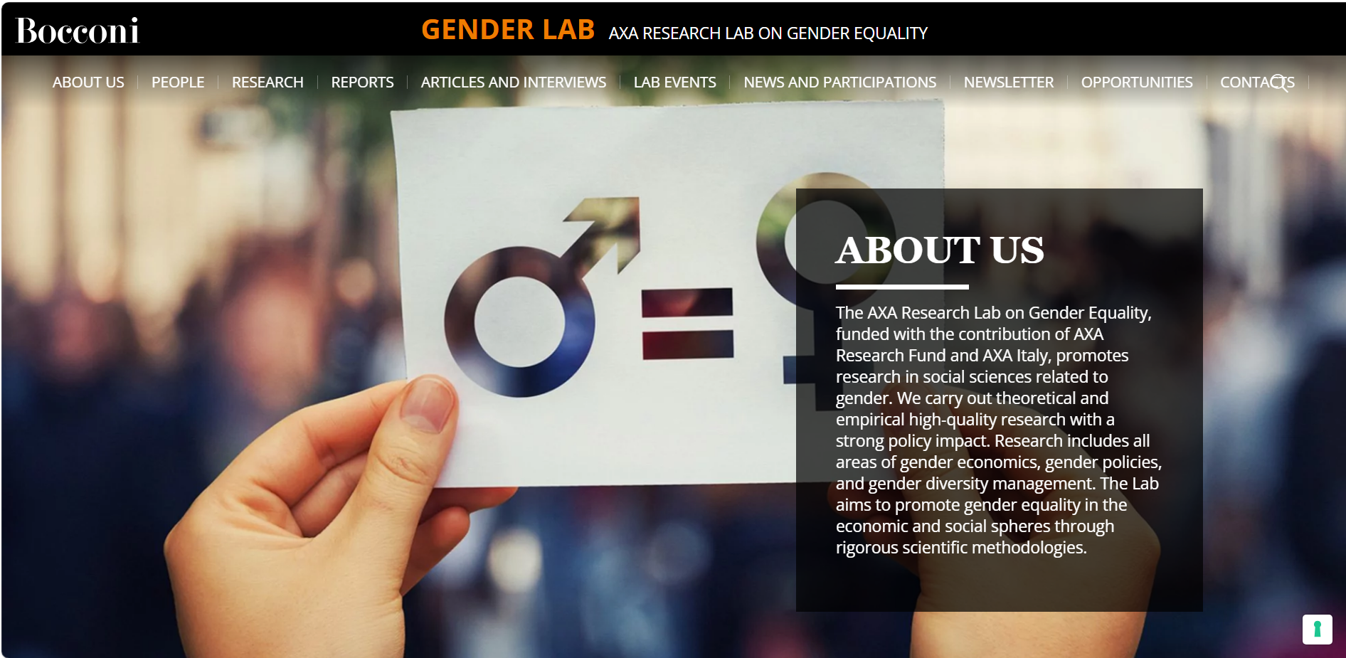 AXA Research Lab on Gender Equality