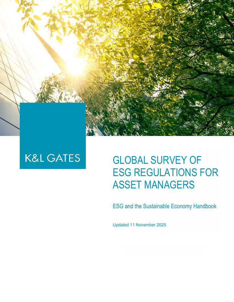 ESG and the sustainable economy handbook series