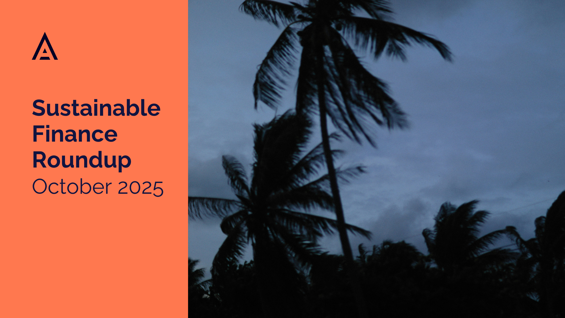 Sustainable Finance Roundup October 2025: Carbon Markets, Targets, and the Cost of Resilience