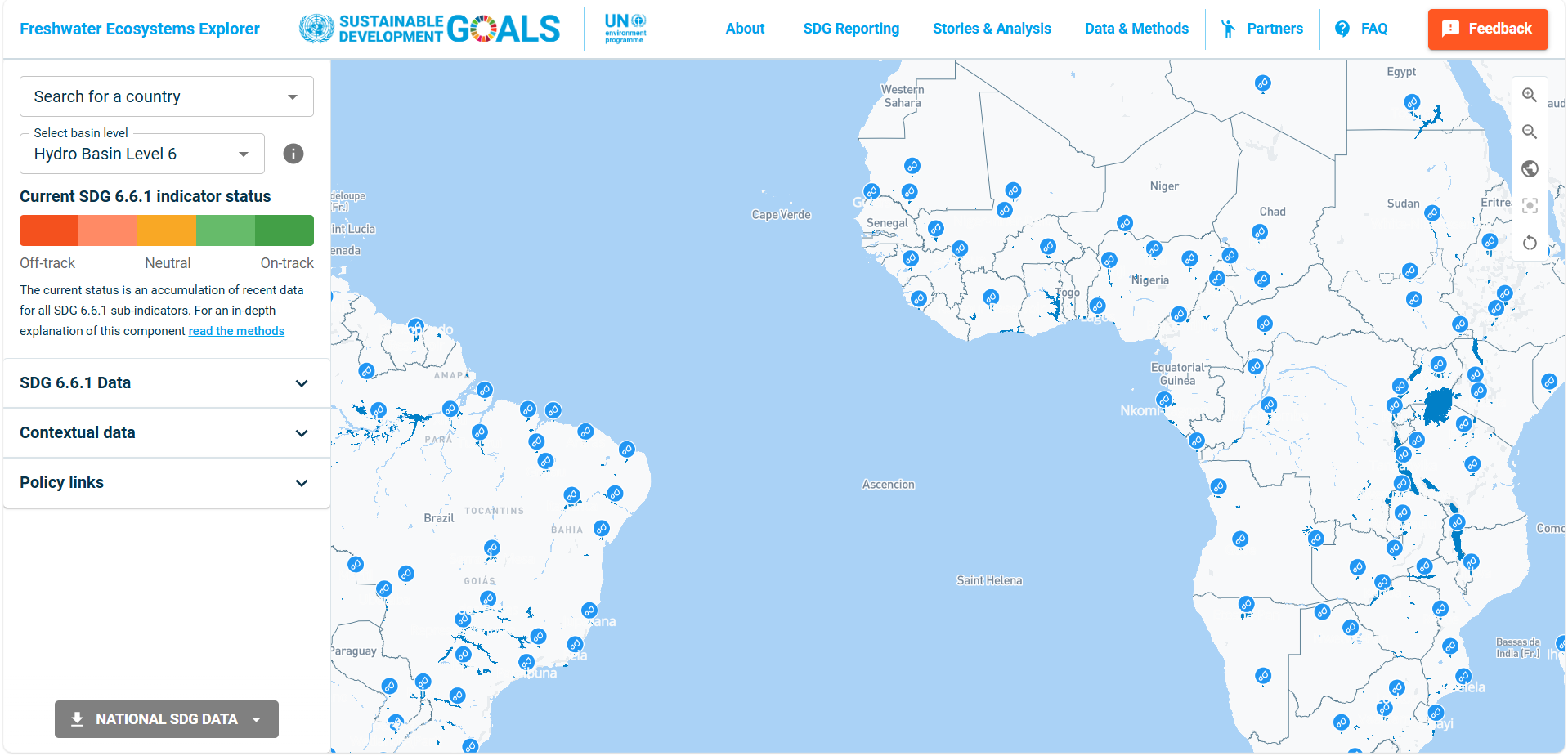 Freshwater ecosystem explorer