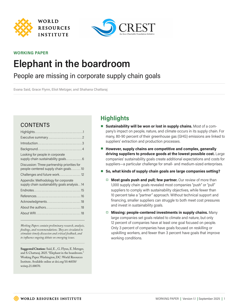 Elephant in the boardroom: People are missing in corporate supply chain goals
