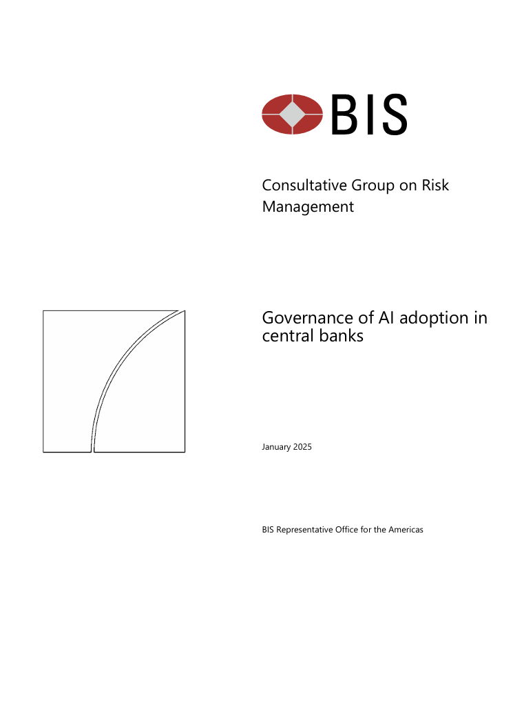 Governance of AI adoption in central banks