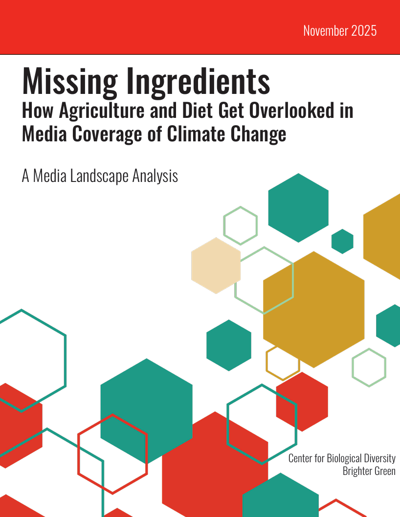Missing ingredients: How agriculture and diet get overlooked in media coverage of climate change