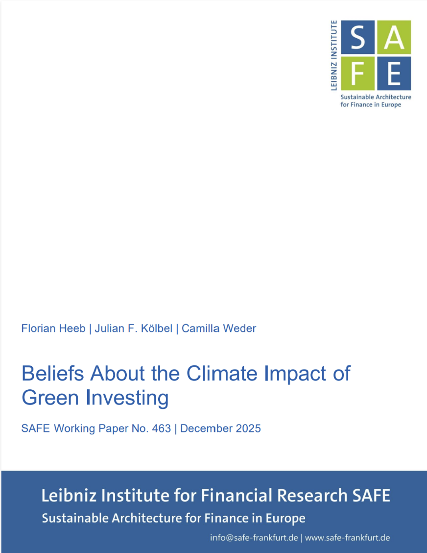 Beliefs about the climate impact of green investing
