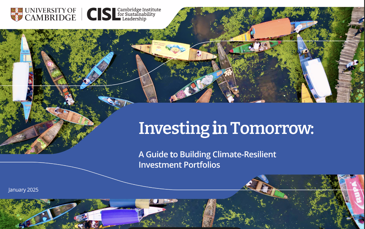 Investing in tomorrow: A guide to building climate-resilient investment portfolios