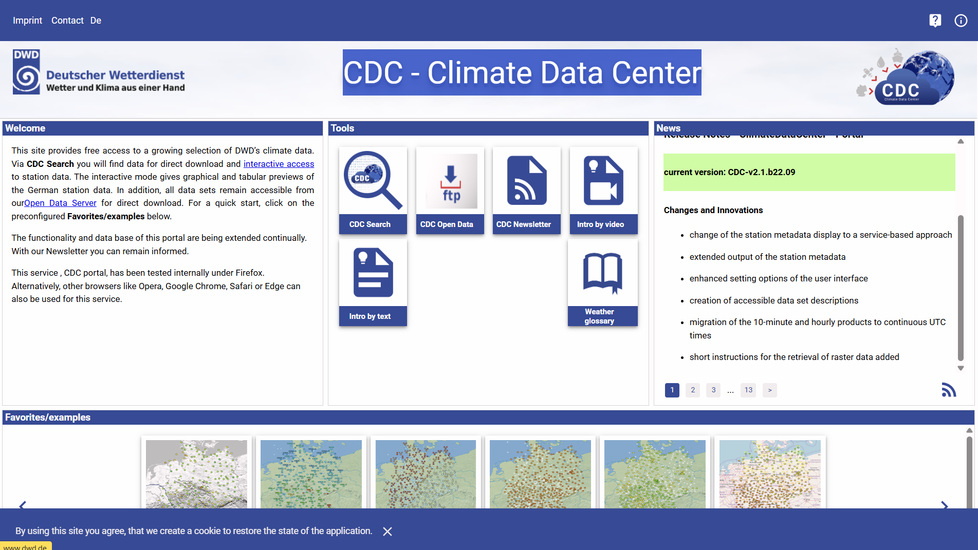 CDC: Climate Data Center
