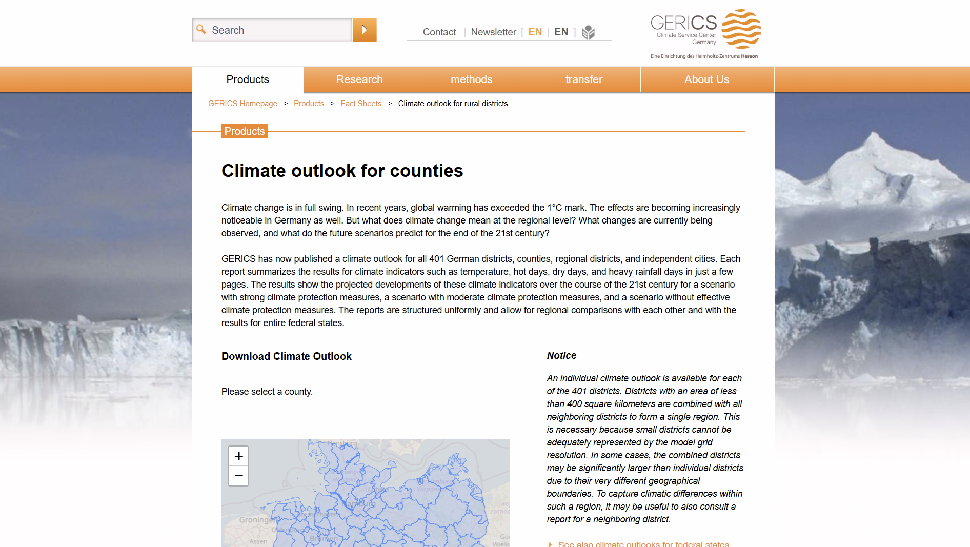 GERICS: Climate Service Center Germany