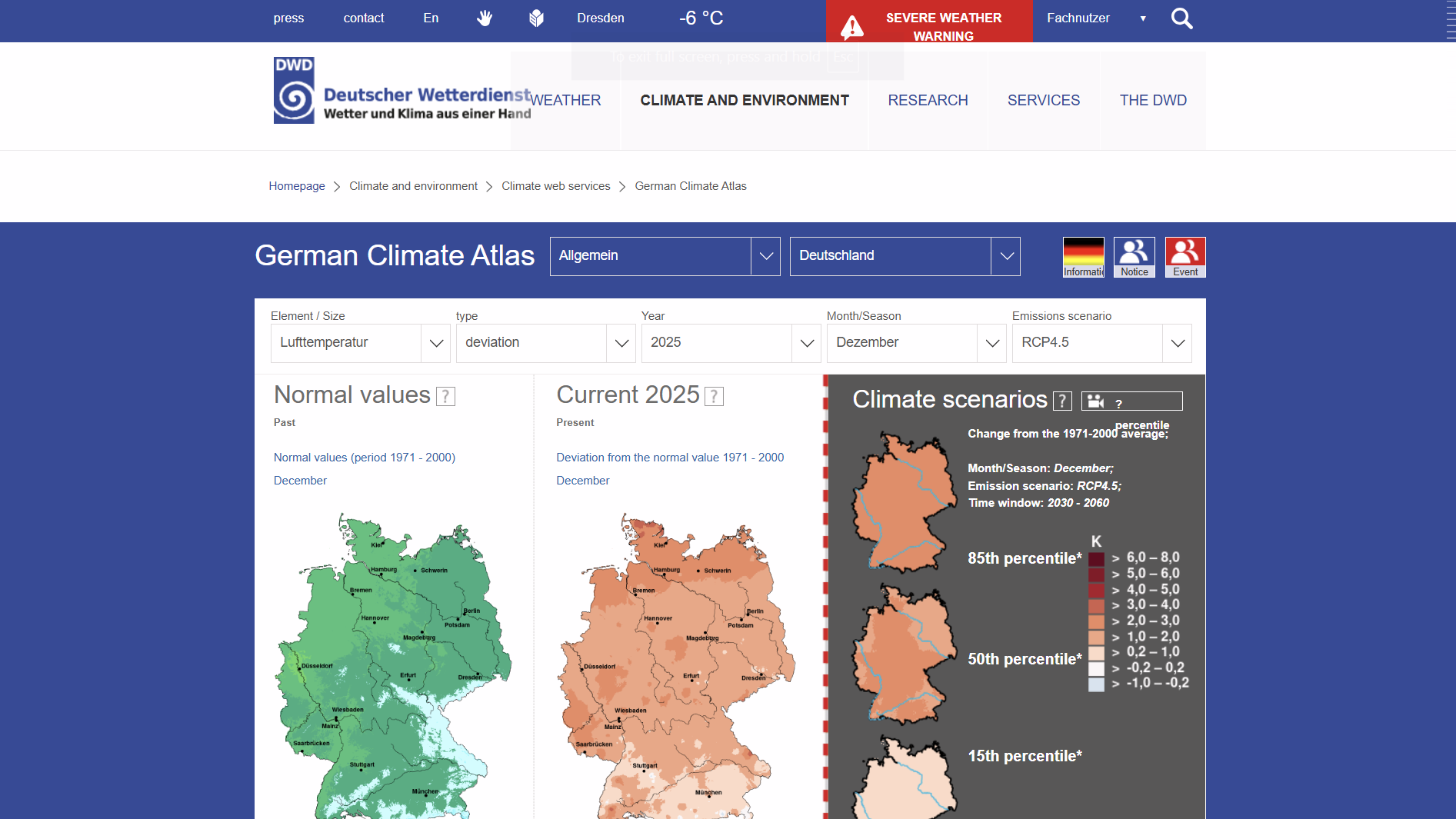 German Climate Atlas (Deutscher Klimaatlas)