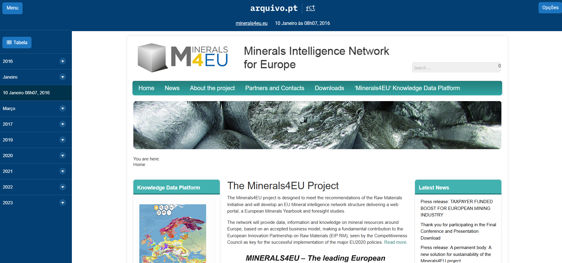 Minerals Intelligence Network for Europe (Minerals4EU)
