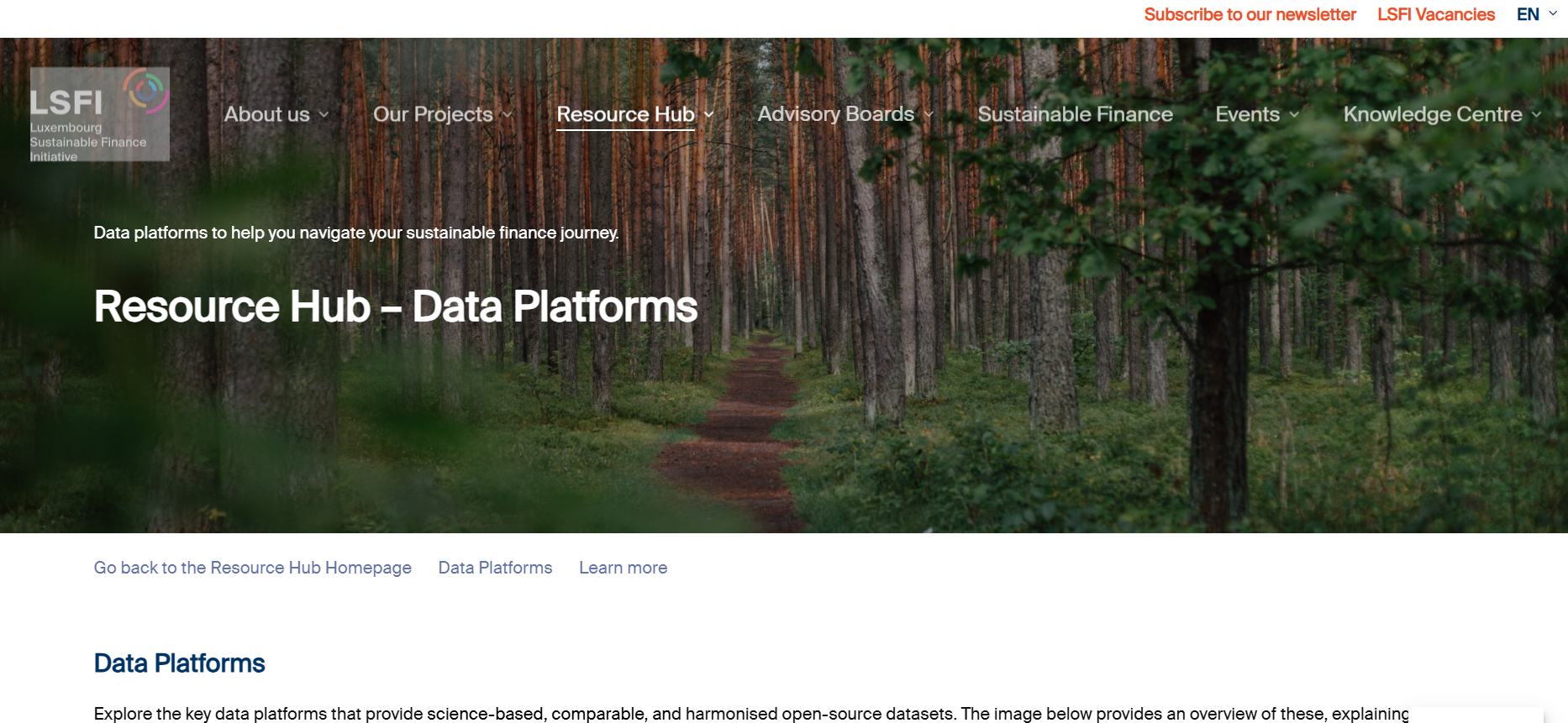 LSFI Data Platforms