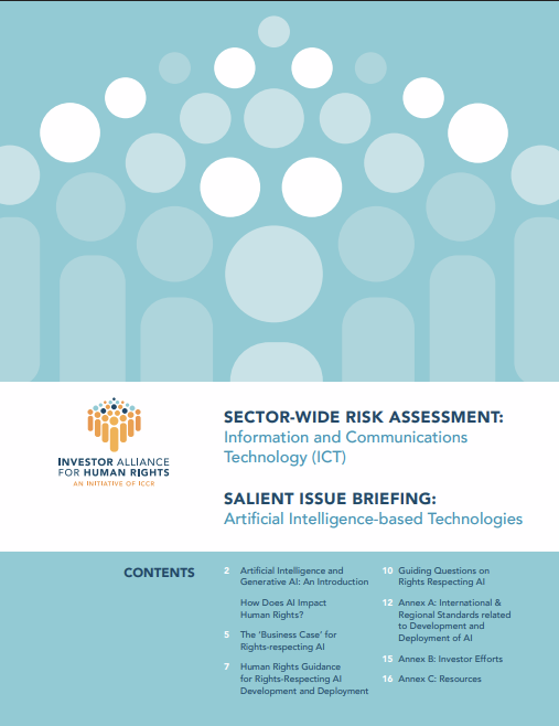 Salient Issue Briefing: Artificial intelligence based technologies