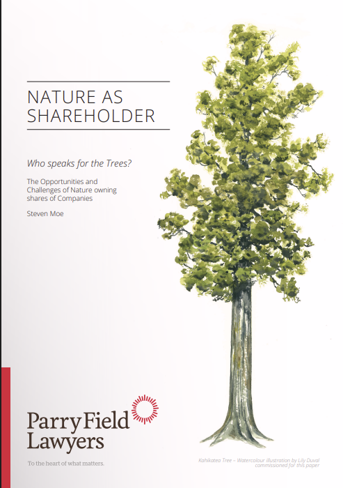 Nature as Shareholder: Who speaks for the Trees?: The opportunities and challenges of nature owning shares of companies