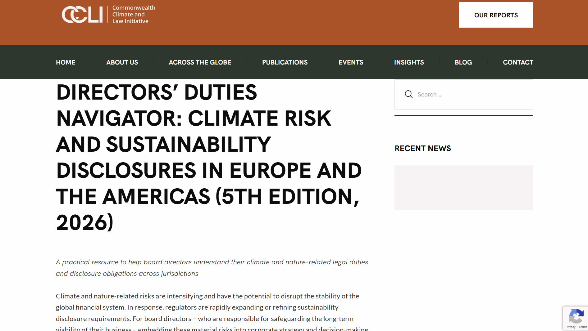 Directors’ duties navigator: Climate risk and sustainability disclosures series