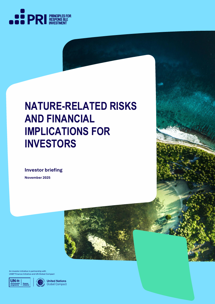 Nature-related risk and financial implications for investors