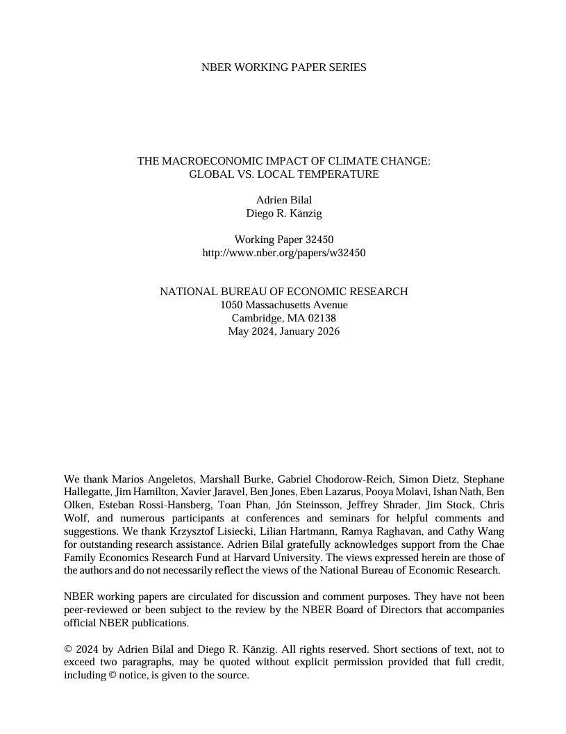 The macroeconomic impact of climate change: Global vs. local temperature