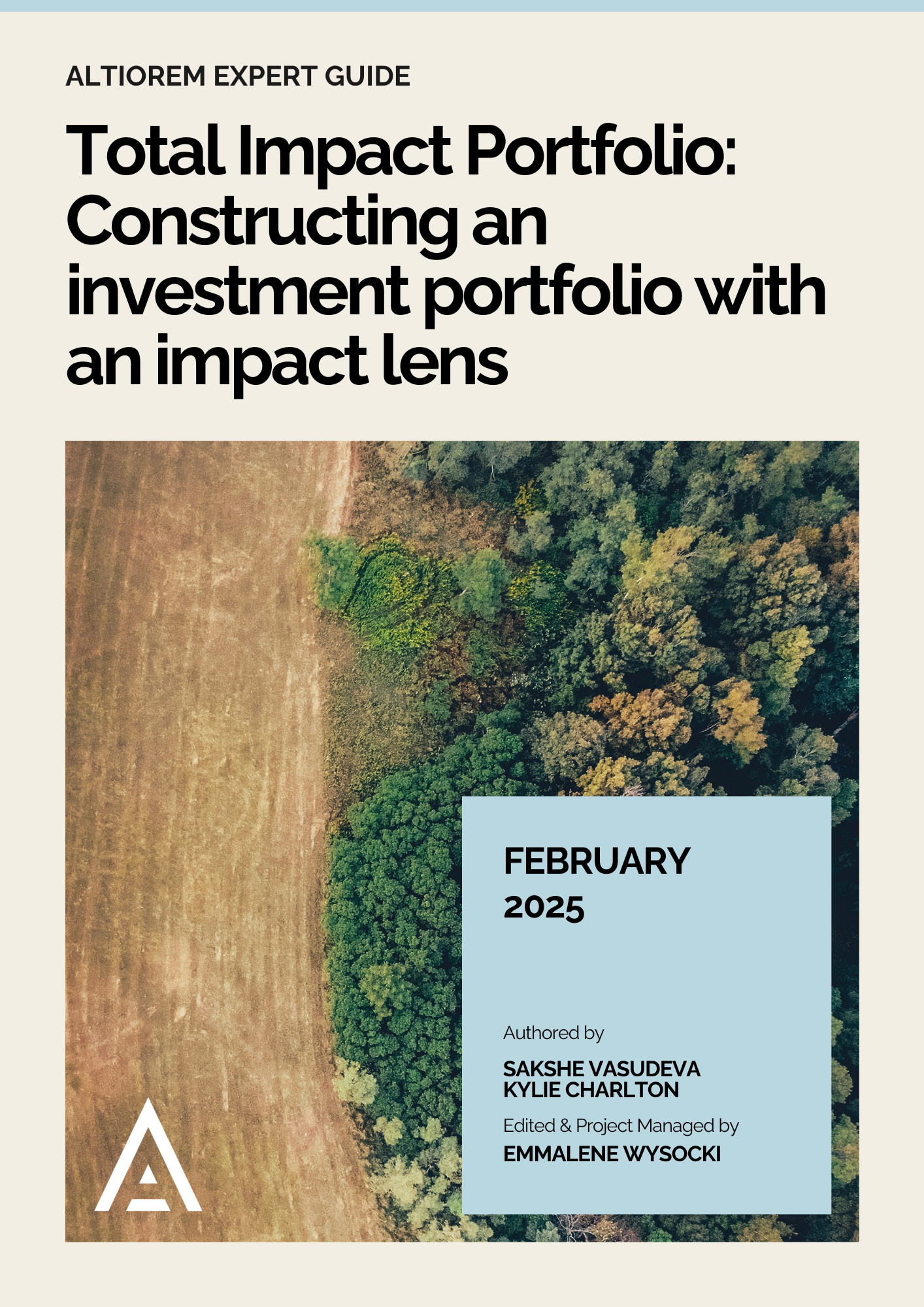 Total Impact Portfolio: Constructing an investment portfolio with an impact lens