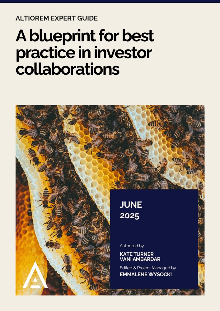 A blueprint for best practice in investor collaborations