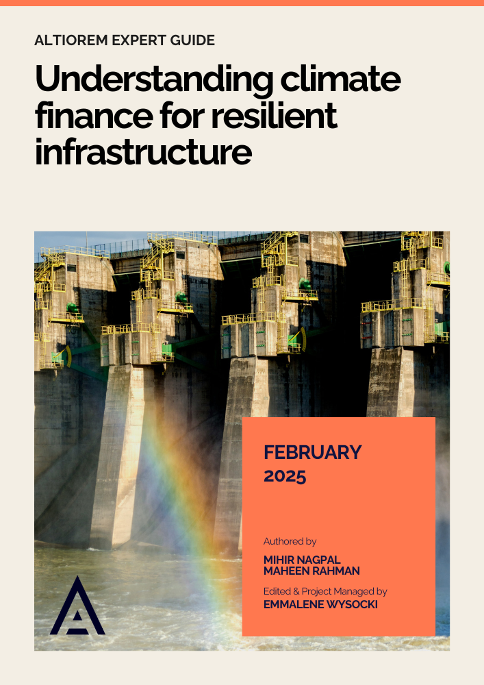Understanding climate finance for resilient infrastructure