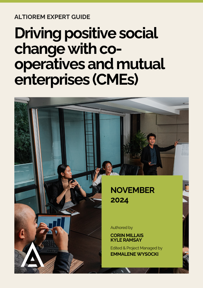 Driving positive social change through co-operatives and mutual enterprises (CMEs)