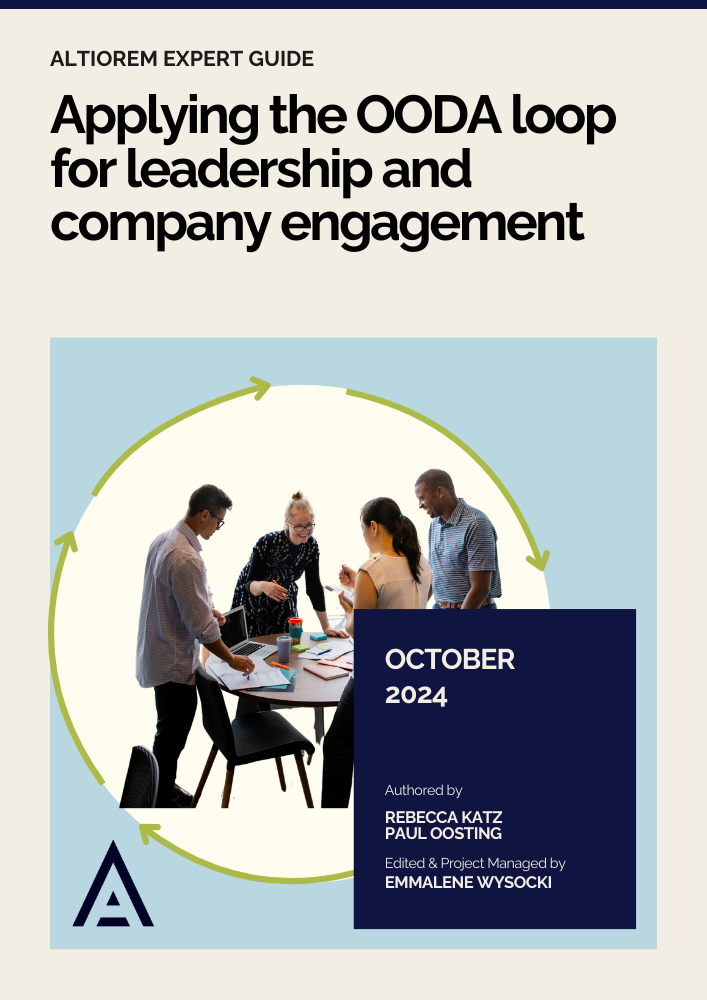 Applying the OODA loop for leadership and company engagement