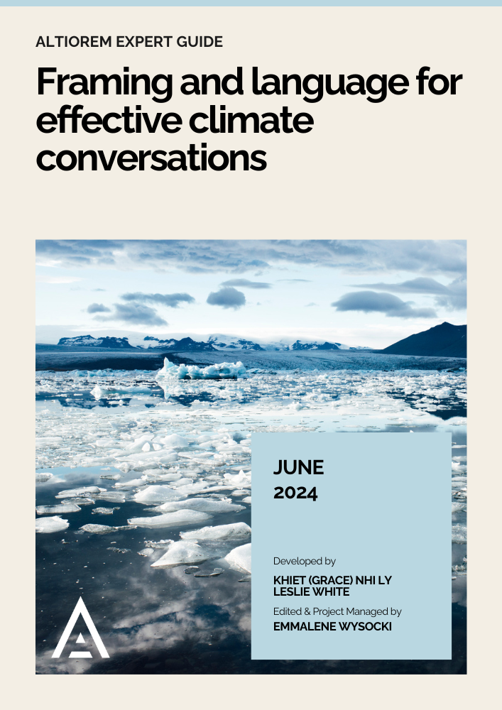 Framing and language for effective climate conversations