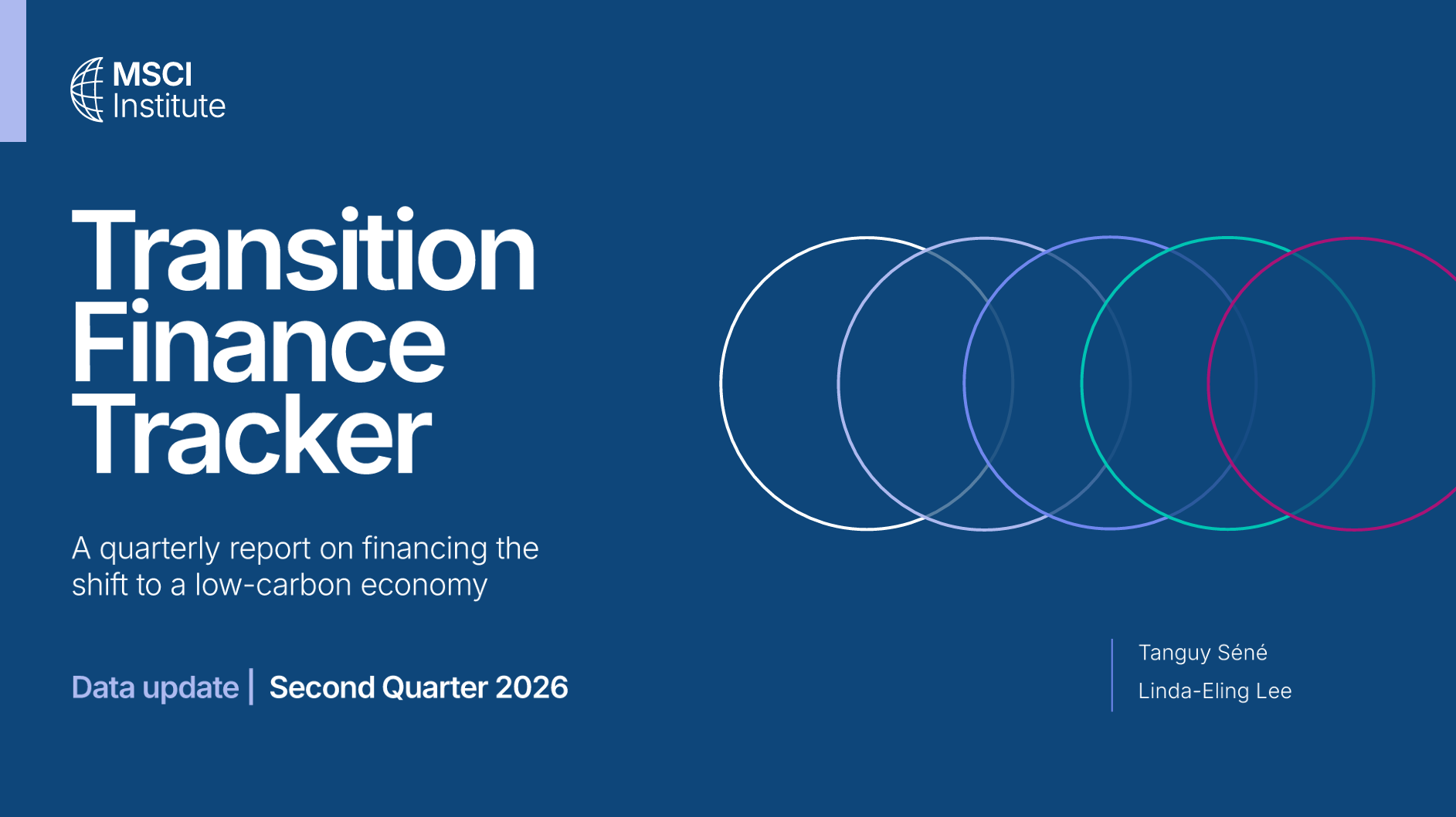 The MSCI sustainability institute net-zero tracker series