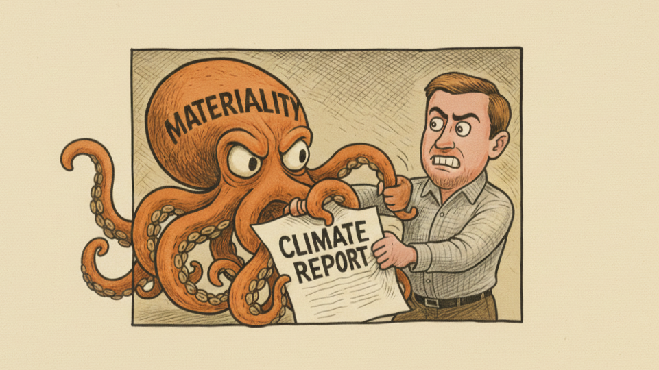 Disentangling materiality and climate reporting