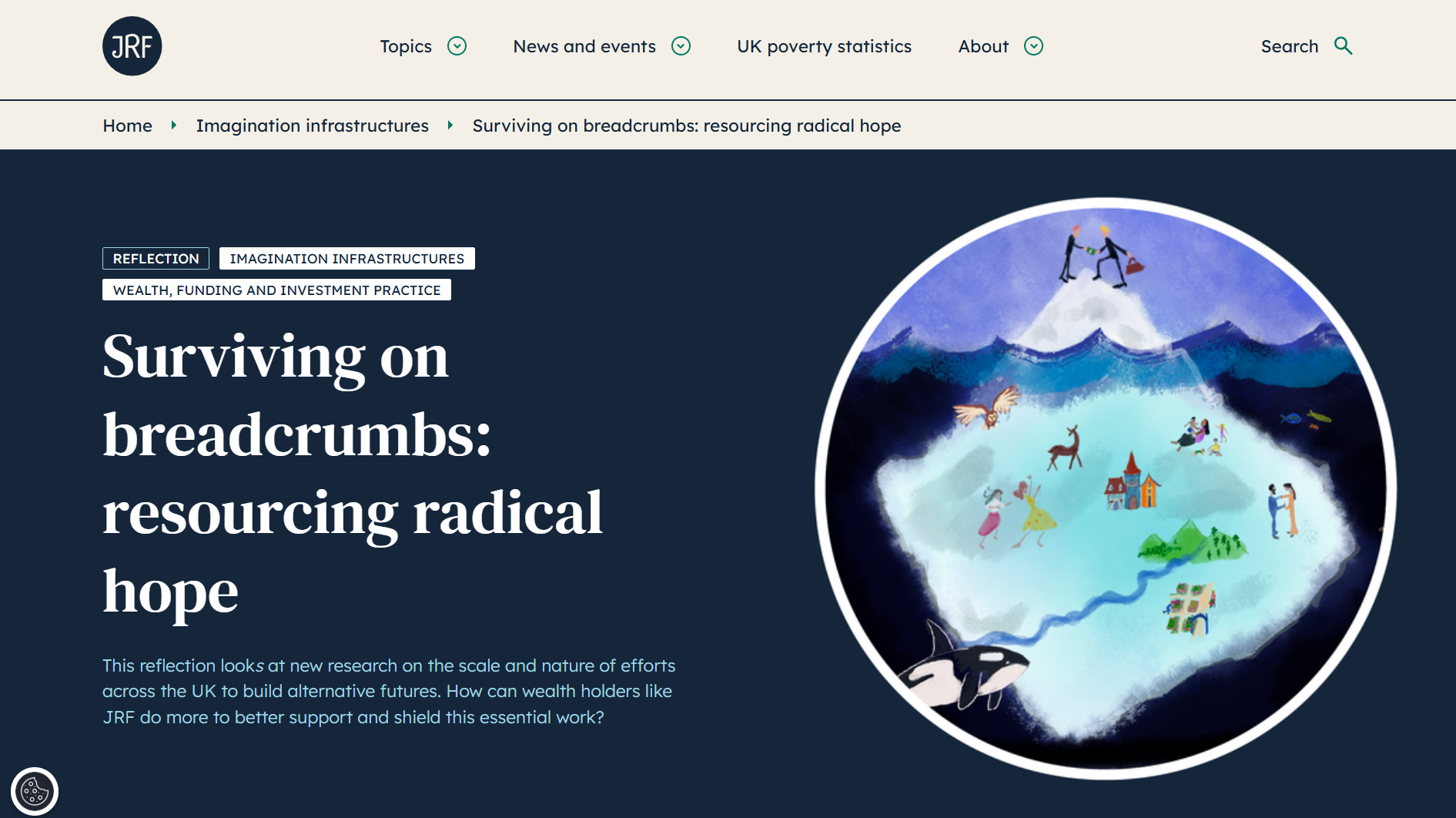 Surviving on breadcrumbs: Resourcing radical hope