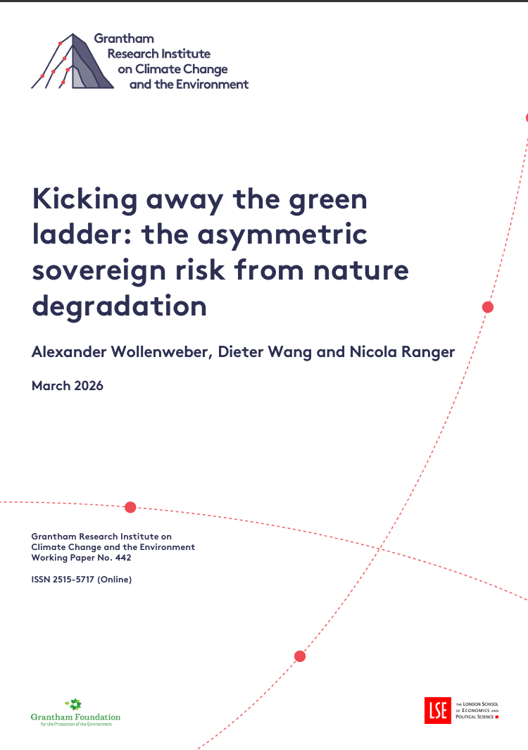 Kicking away the green ladder: The asymmetric sovereign risk from nature degradation