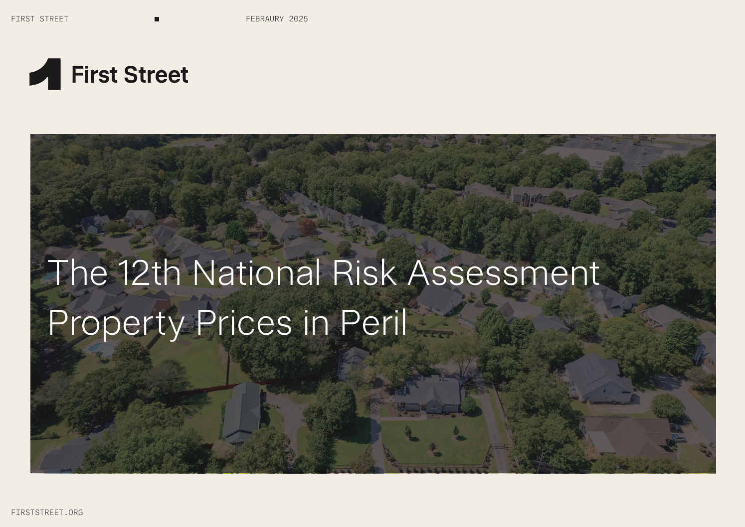 The 12th national risk assessment: Property prices in Peril