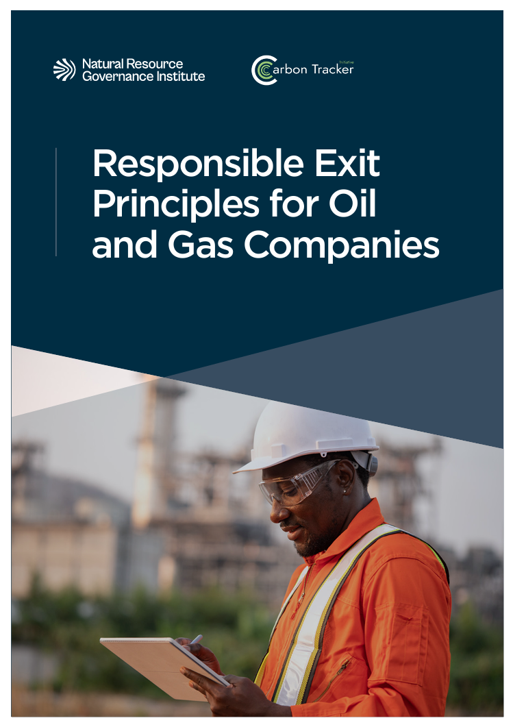 Responsible exit principles for oil and gas companies
