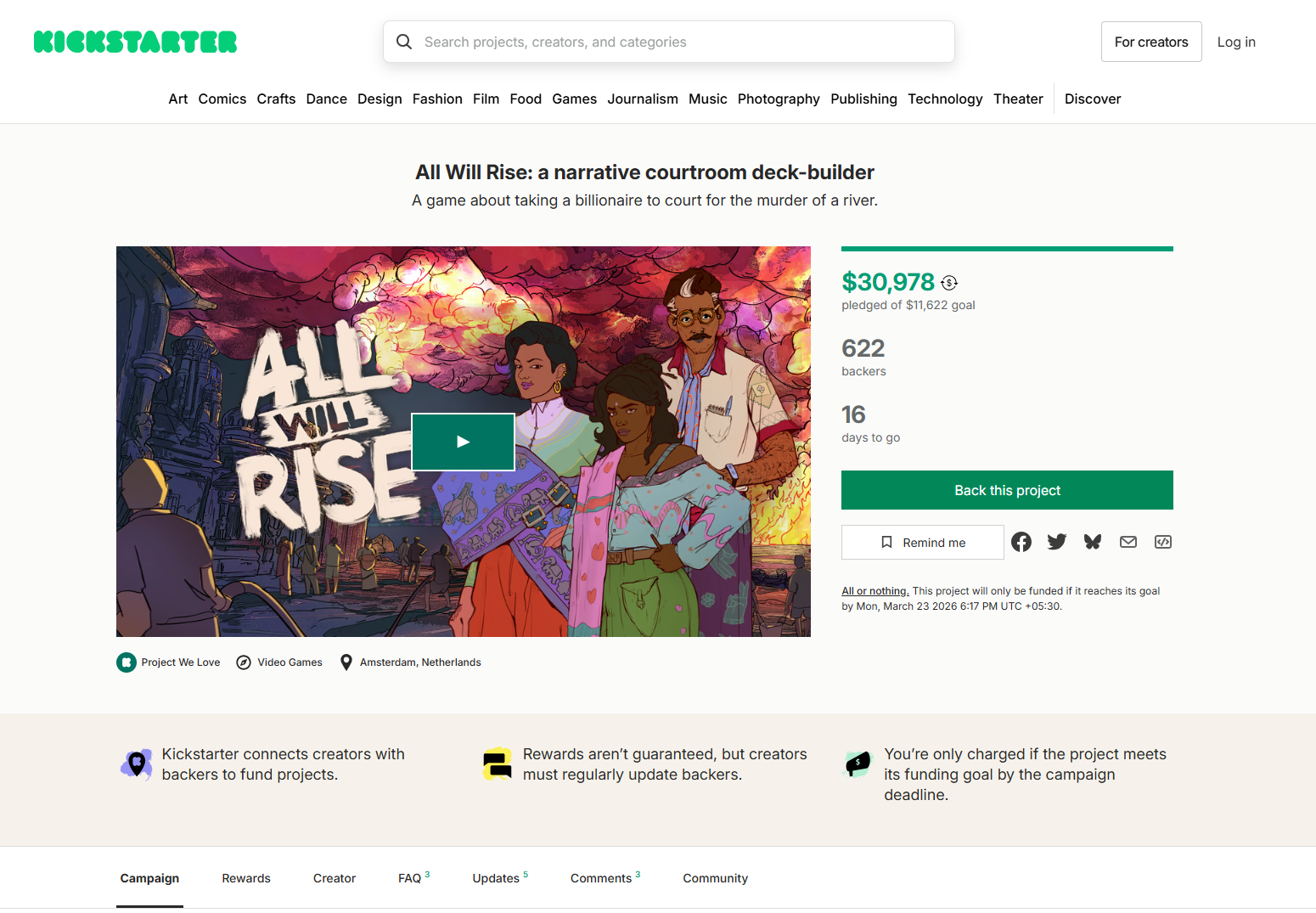 All Will Rise: A narrative courtroom deck-builder