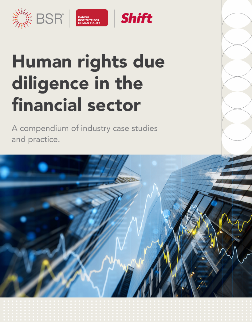 Human rights due diligence in the financial sector: A compendium of industry case studies and practice