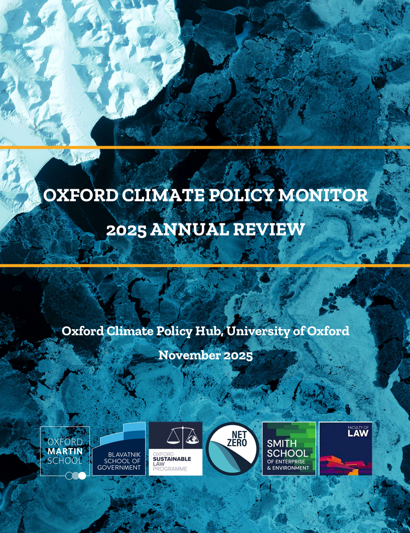 Oxford climate policy monitor: 2025 annual review